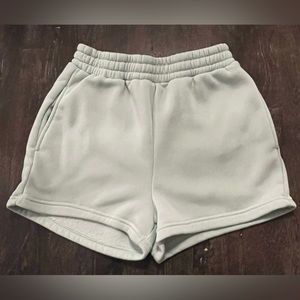 Preowned Women’s Simply Blessed Medium Dusty Green Polyester Soft Shorts